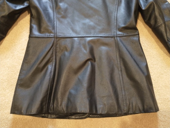 Vintage Colebrook Women's Black Leather Jacket Li… - image 6