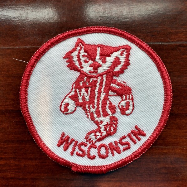 Vintage Wisconsin Bucky Badger Patch