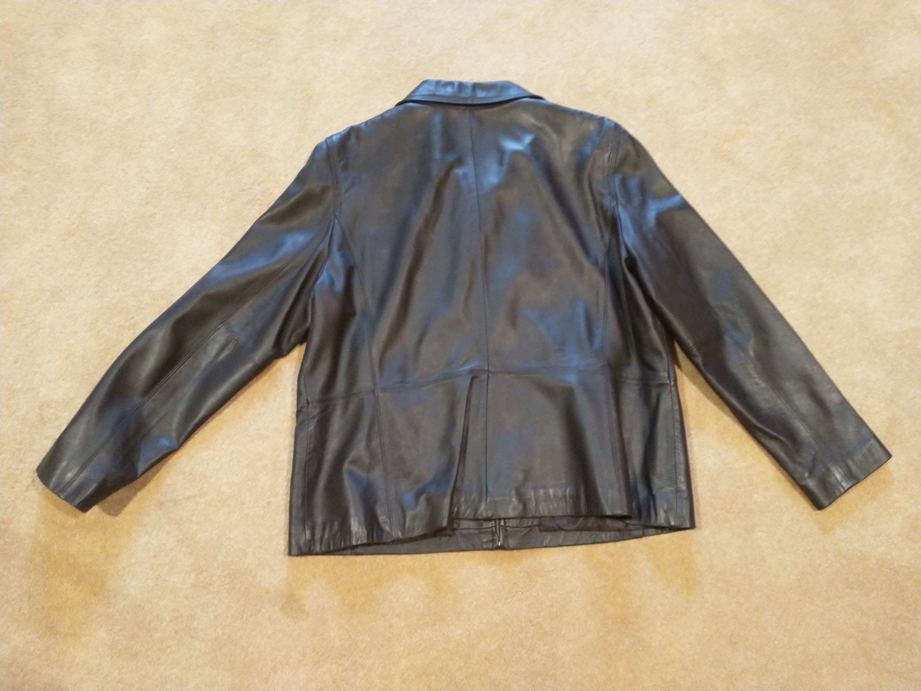 Vintage Blassport Women's Black Leather Jacket Size XXL - Etsy