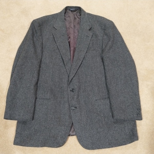 Vintage DeByles 100 Wool Grey Sport Coat Size Large
