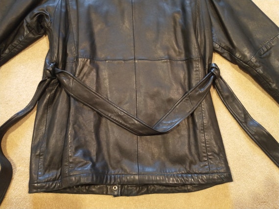 Vintage LNR Women's Black Leather Jacket Size M - image 6