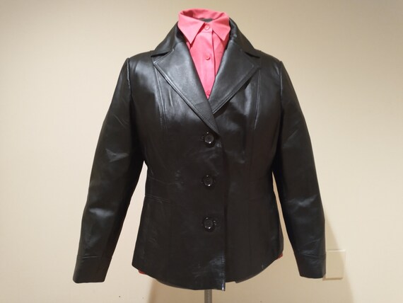 Women's East 5th Black Leather Jacket 