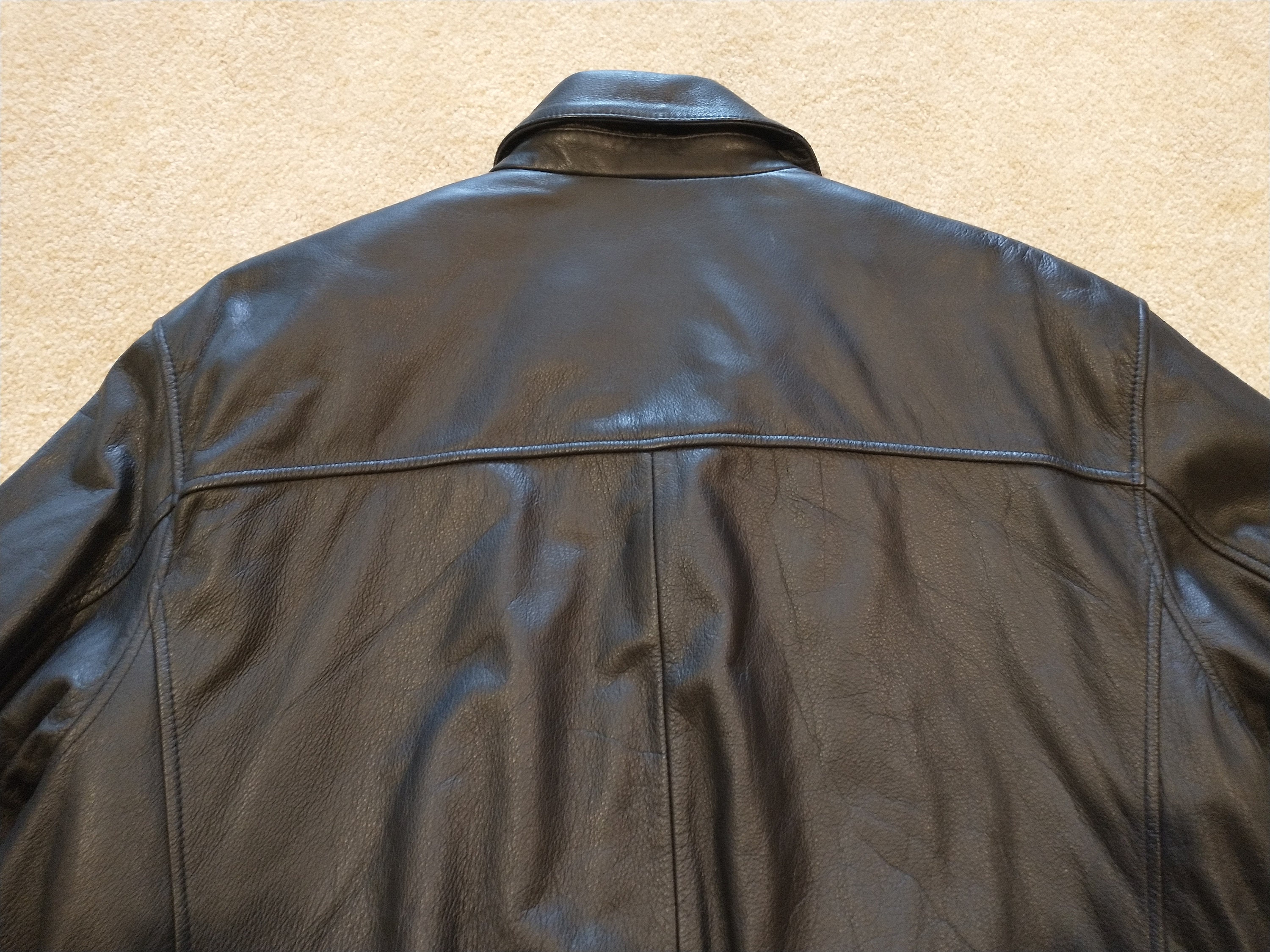 Croft and barrow mens leather jacket sale