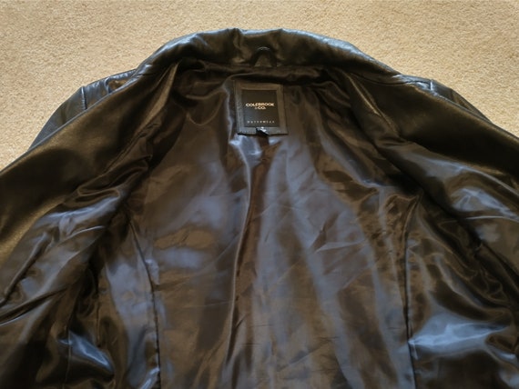 Vintage Colebrook Women's Black Leather Jacket Li… - image 7