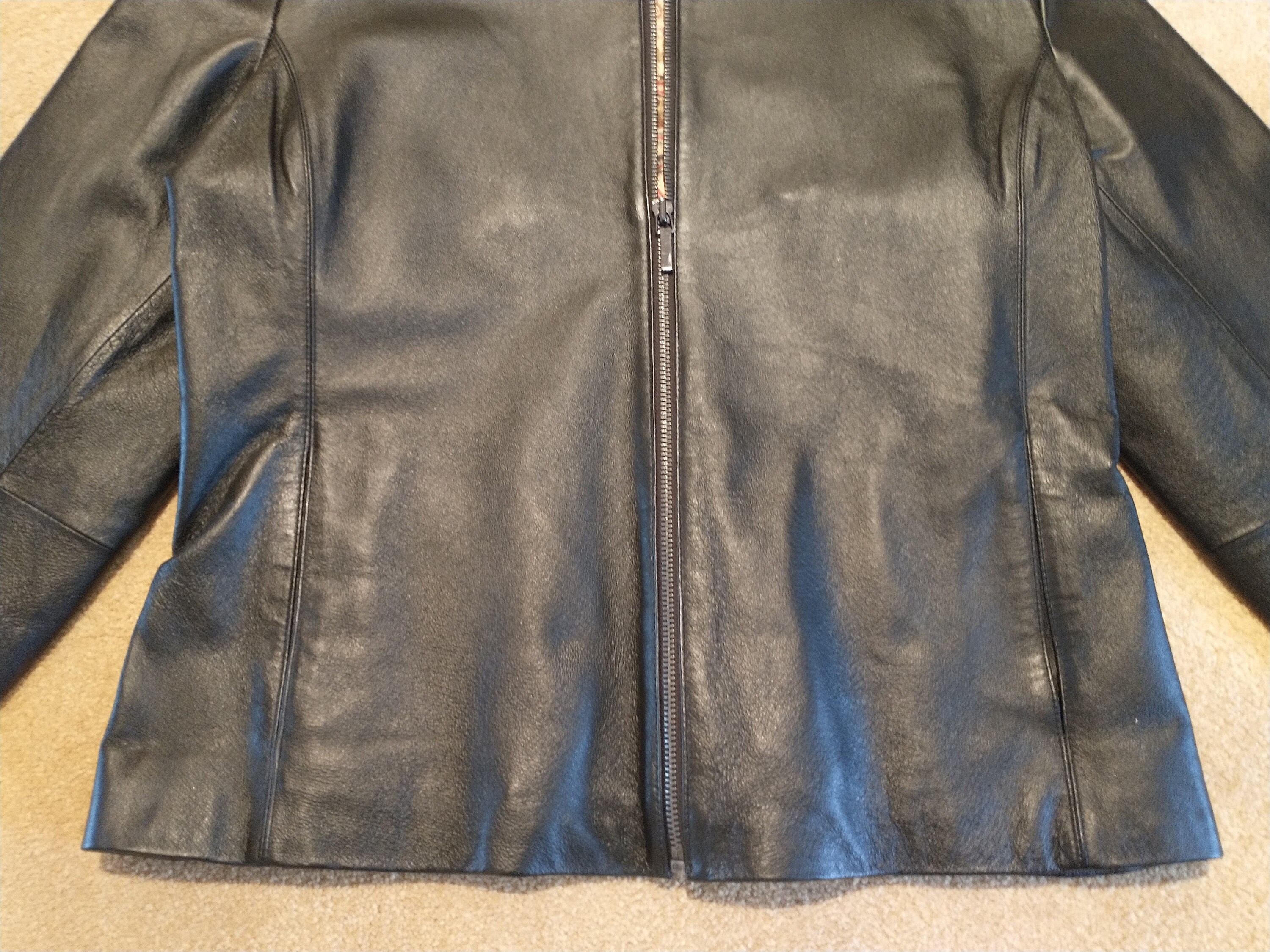 ジャケット・アウター maddie vintage leather coat Maddie Ziegler Black Leather Coat | NYC Jackets