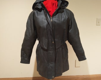 Liz baker essentials leather coat sales