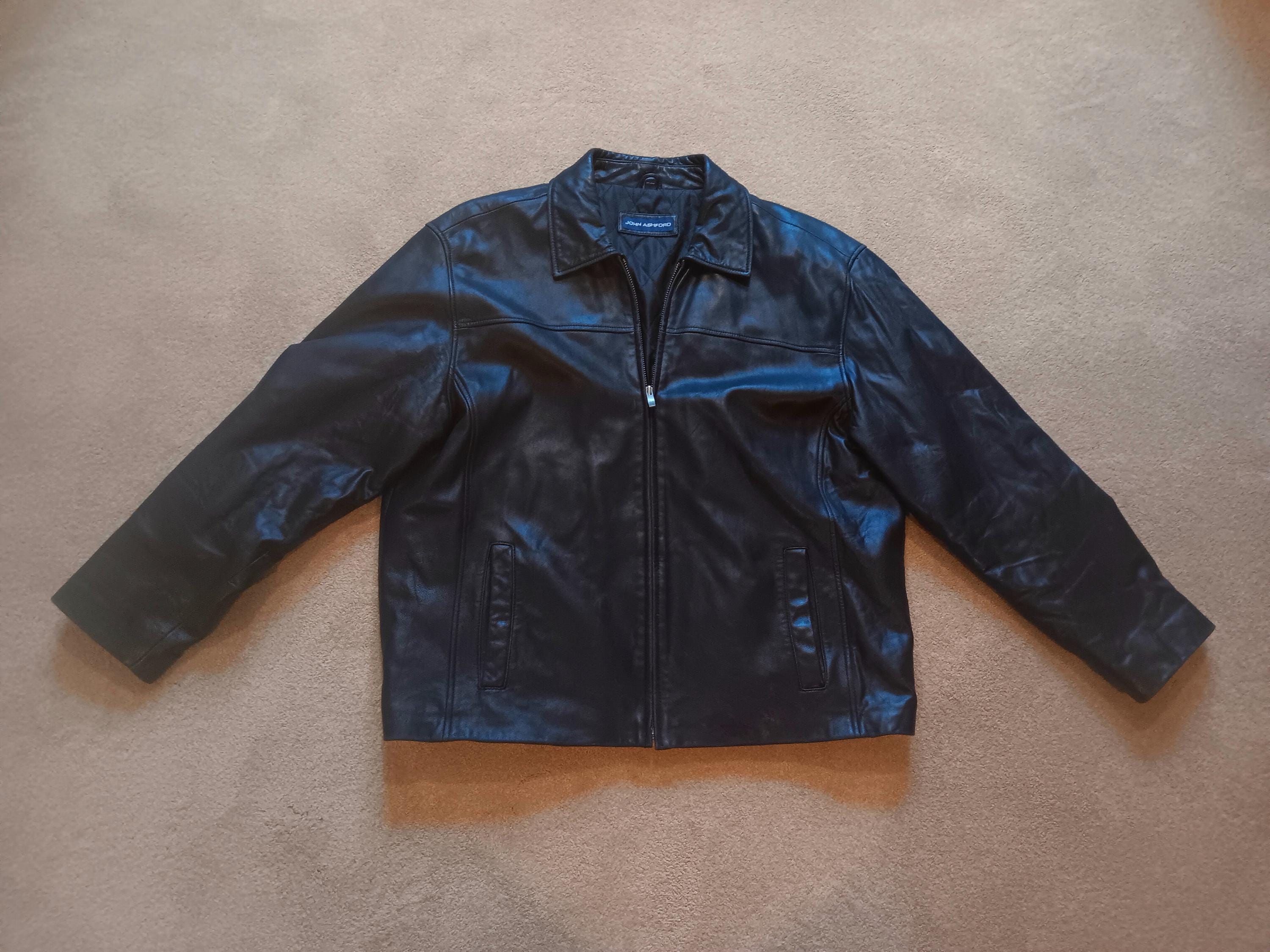 John Ashford Leather Jacket - Etsy