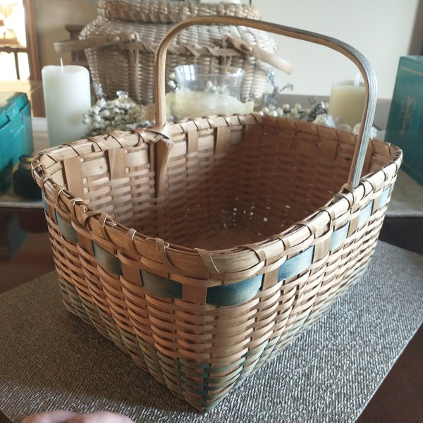 Black Ash Basket by John Pigeon Etsy