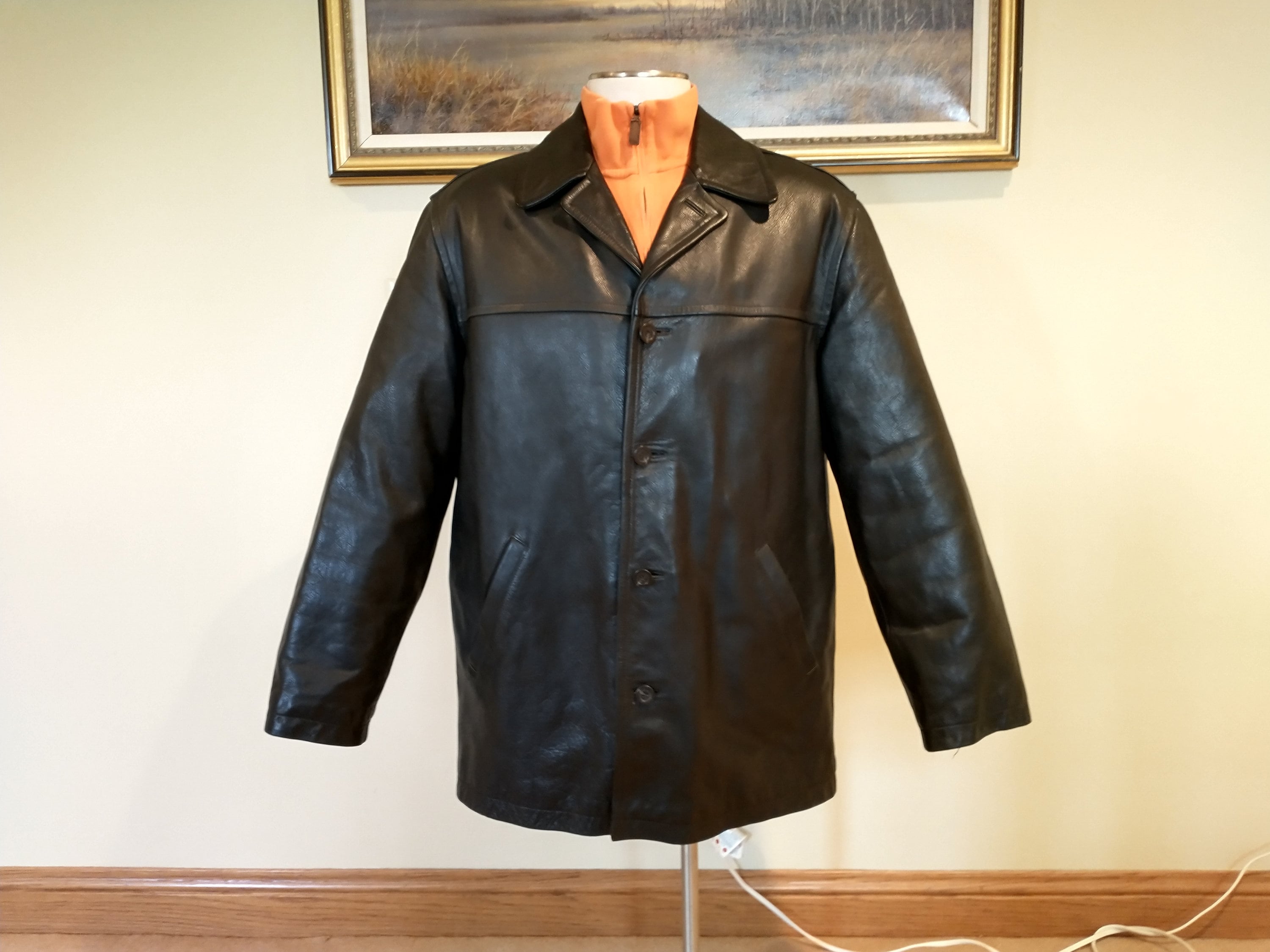 J.Crew Leather Coat