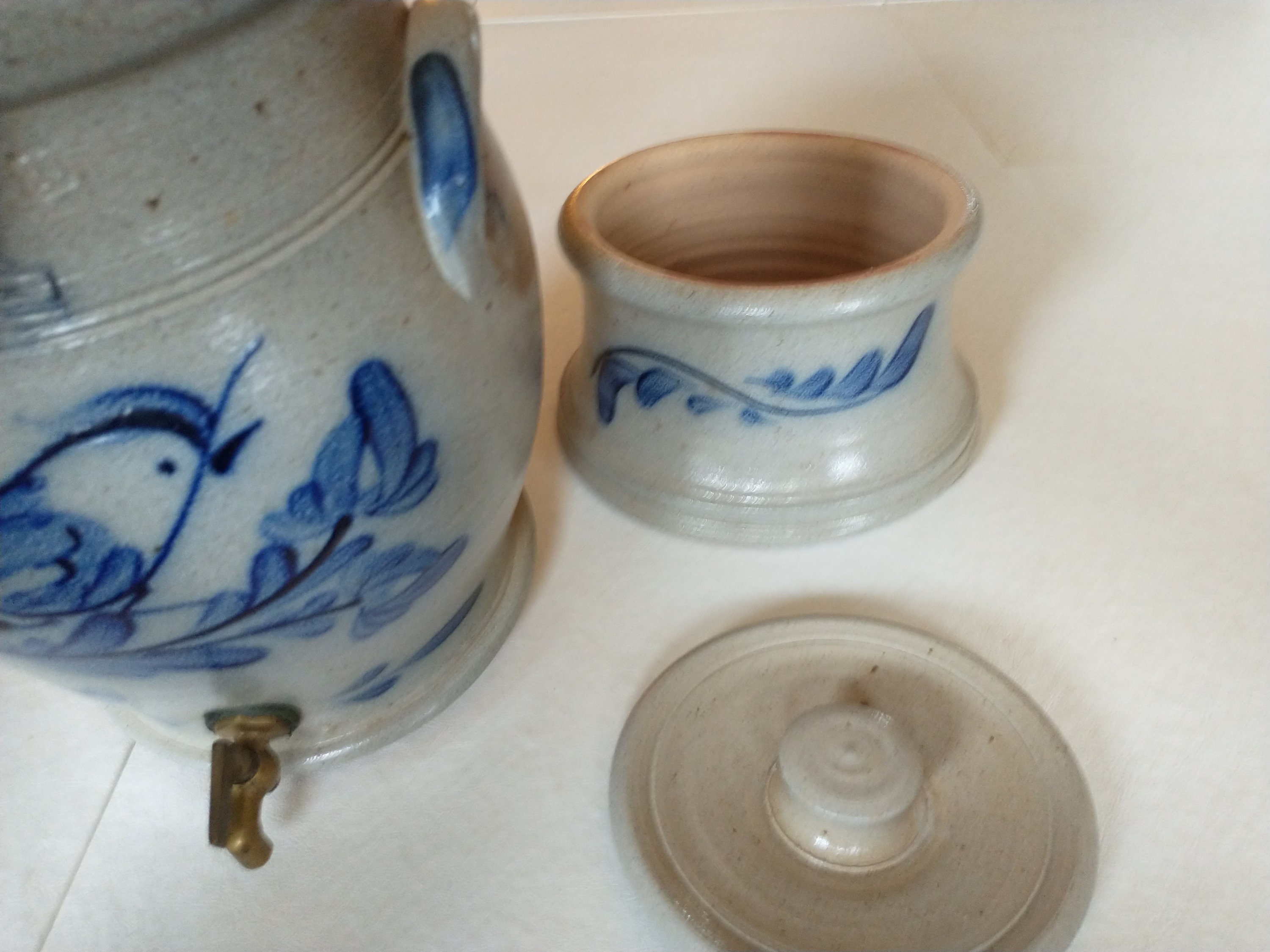 Vintage Rowe Pottery Works Stoneware Salt Glaze Water Cooler Etsy