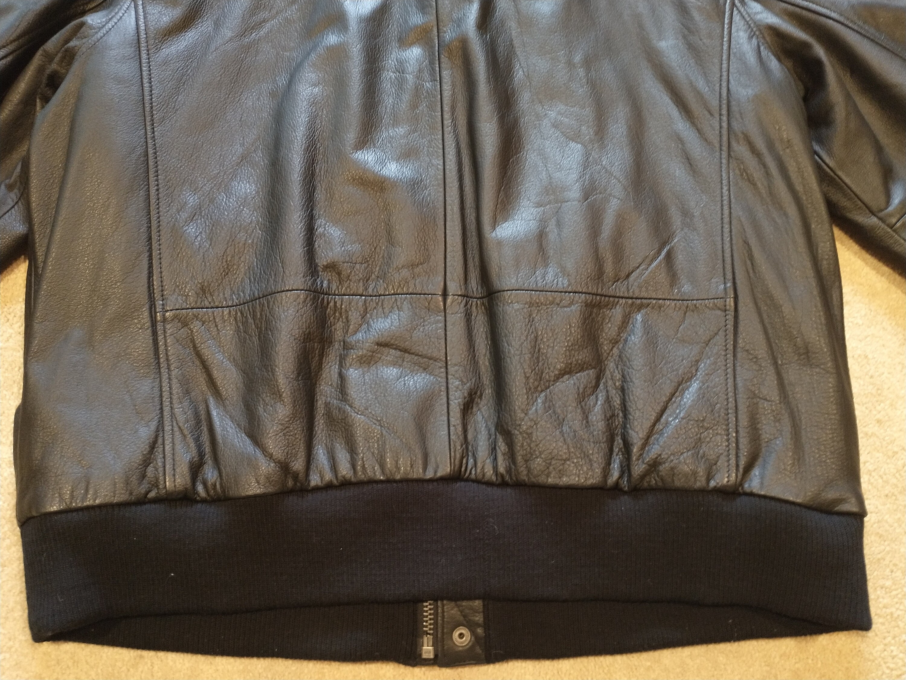 Vintage Croft and Barrow Men's Black Leather Jacket Size L Vintage Croft and Barrow Men's Black Leather Jacket Size L