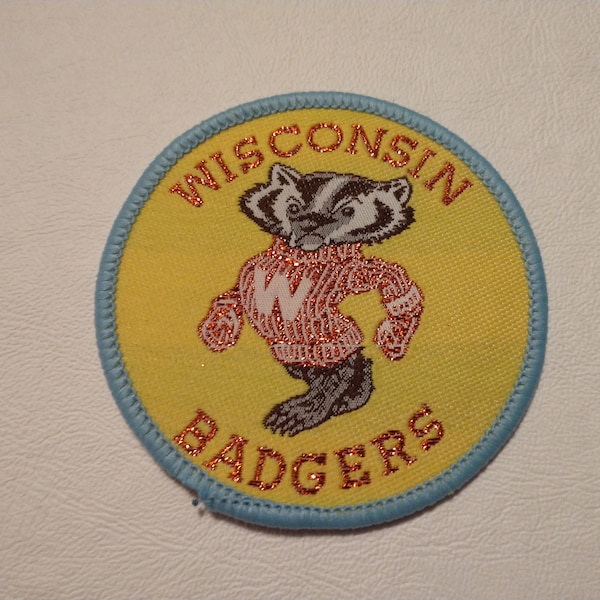 Vintage Wisconsin Bucky Badger Patch