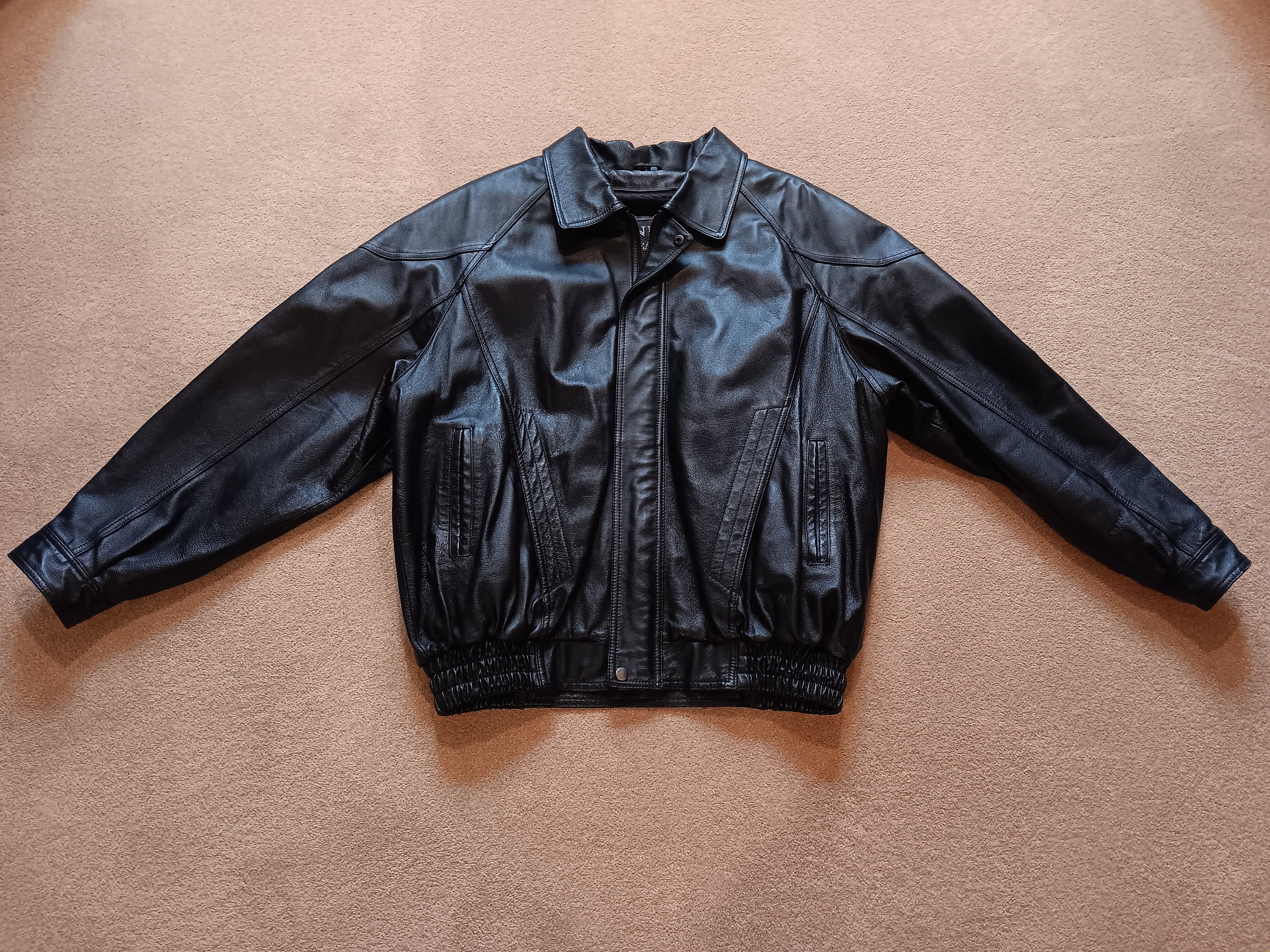 NICK&NICOLE ■ VINTAGE HALF LEATHER STRING JACKE VINTAGE HALF LEATHER STRING JACKET_BLACK - NICK&NICOLE | 60