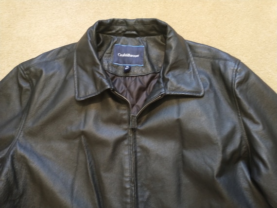 Croft and barrow leather coat sale