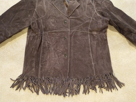 Vintage Wilson's Maxima Women's Dark Brown Suede … - image 3