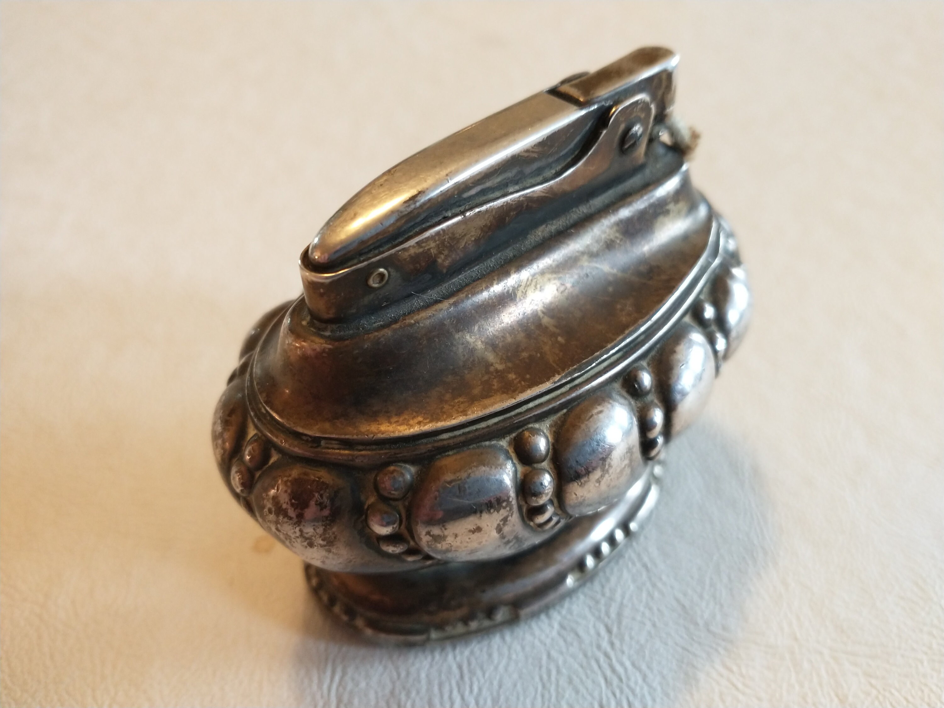 C1950 BRANSTON NEWYORK TABLE LIGHTER アルミ無垢削り出し