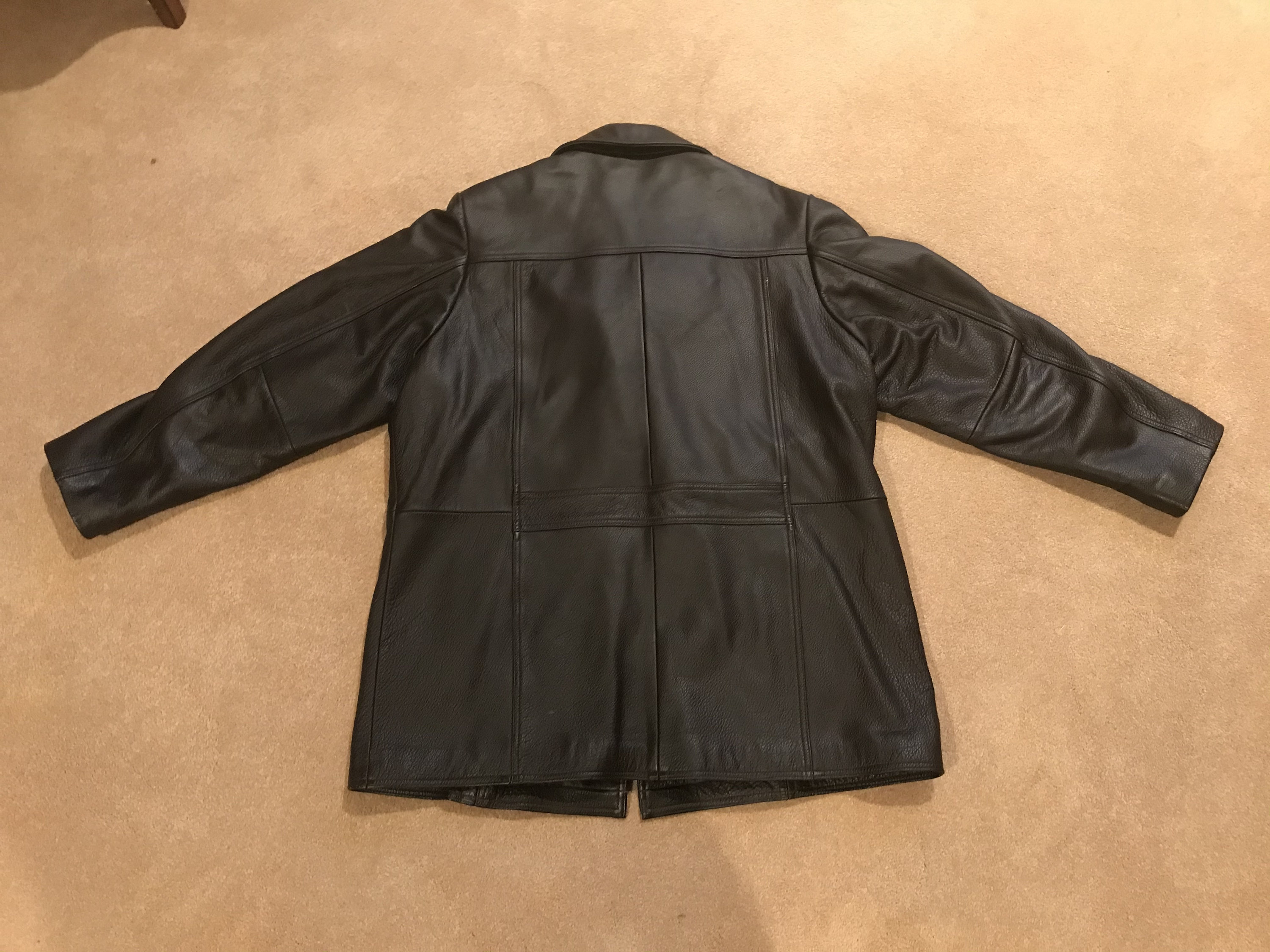 Vintage Eddie Bauer Dark Brown Leather Jacket Men's Large Etsy