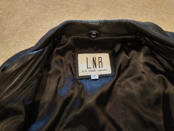 Vintage LNR Women's Black Leather Jacket Size M - image 7