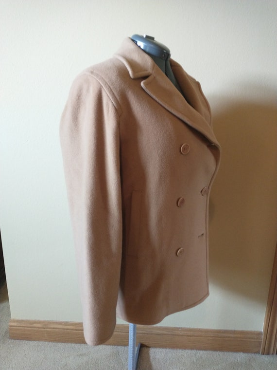 calvin klein camel hair coat