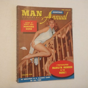 Vintage Marilyn Monroe Modern Man Magazine Hunting Annual Very Collectable Issue