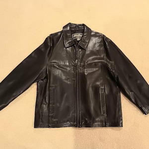 Eddie Bauer Leather Jacket - Etsy