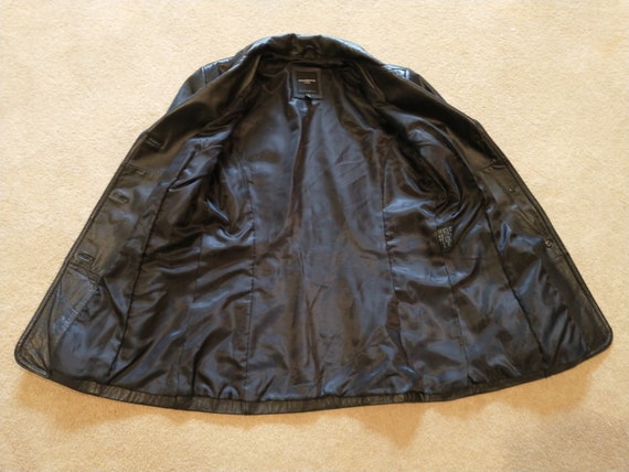 Vintage Colebrook Women's Black Leather Jacket Li… - image 8