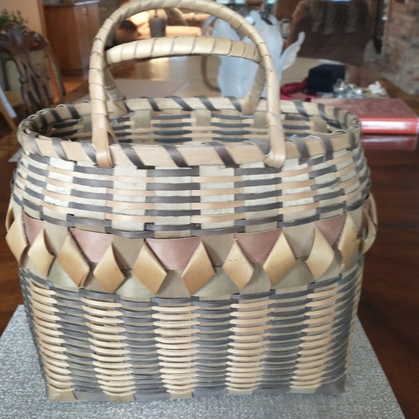 Black Ash Basket by John Pigeon Etsy