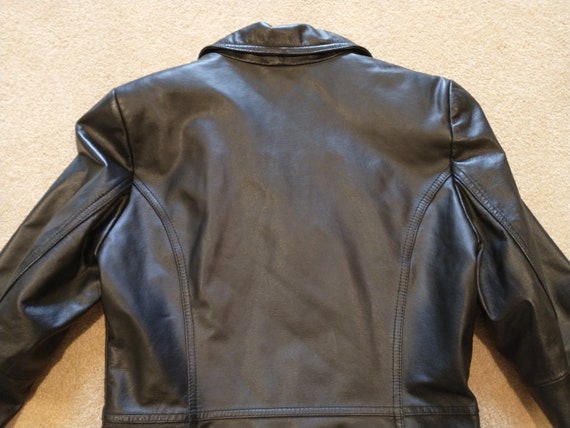 Vintage Colebrook Women's Black Leather Jacket Li… - image 5