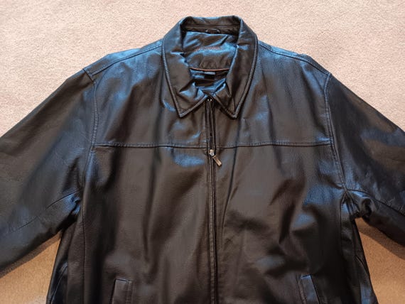 Vintage St John's Bay Men's Black Leather Coat Size 2XLT - Etsy