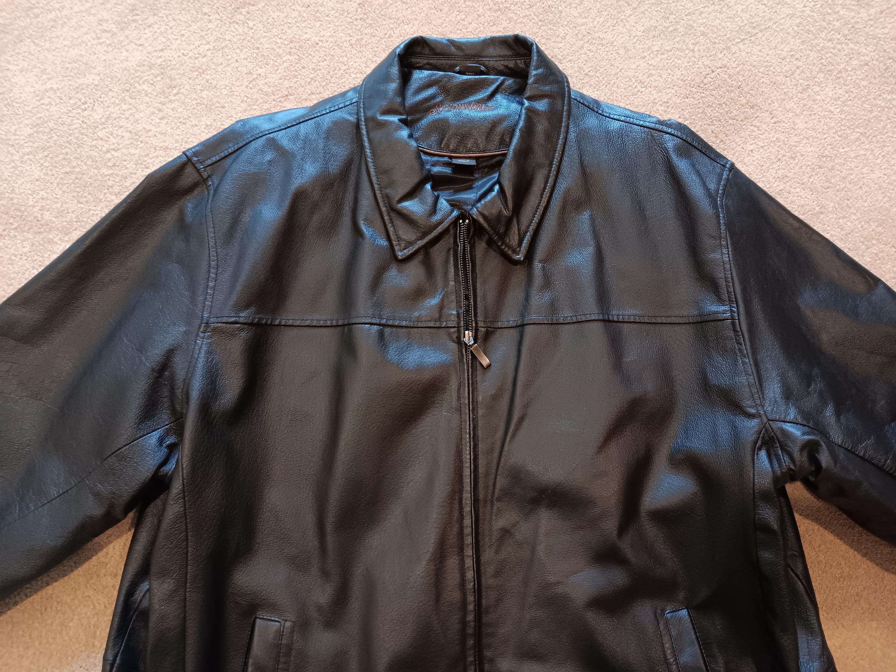 Vintage St John's Bay Men's Black Leather Coat Size 2XLT - Etsy Vintage St John's Bay Men's Black Leather Coat Size 2XLT - Etsy
