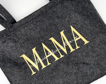Felt bag | Mom | Shopper | Felt | With name | Personalized | Grandma | Gift | Christmas