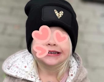 Hipster beanie | Hat | Ciao Cocoa | Winter hat | Knit hat | Pink | Black | Children | Adults | Kid | Leopard print