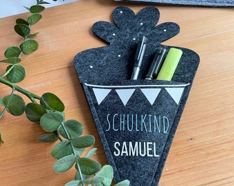 School bag made of felt l siblings l school l kindergarten l personalized l sugar bag l back to school l back to school l girl l boy