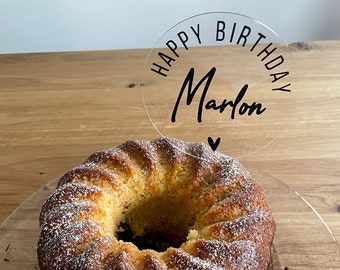 Caketopper l Topper l Cake topper l Birthday l Happy Birthday l Personalized l Acrylic