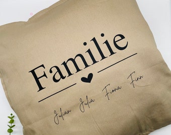 Family Pillow | Personalized with Name | Pillowcase