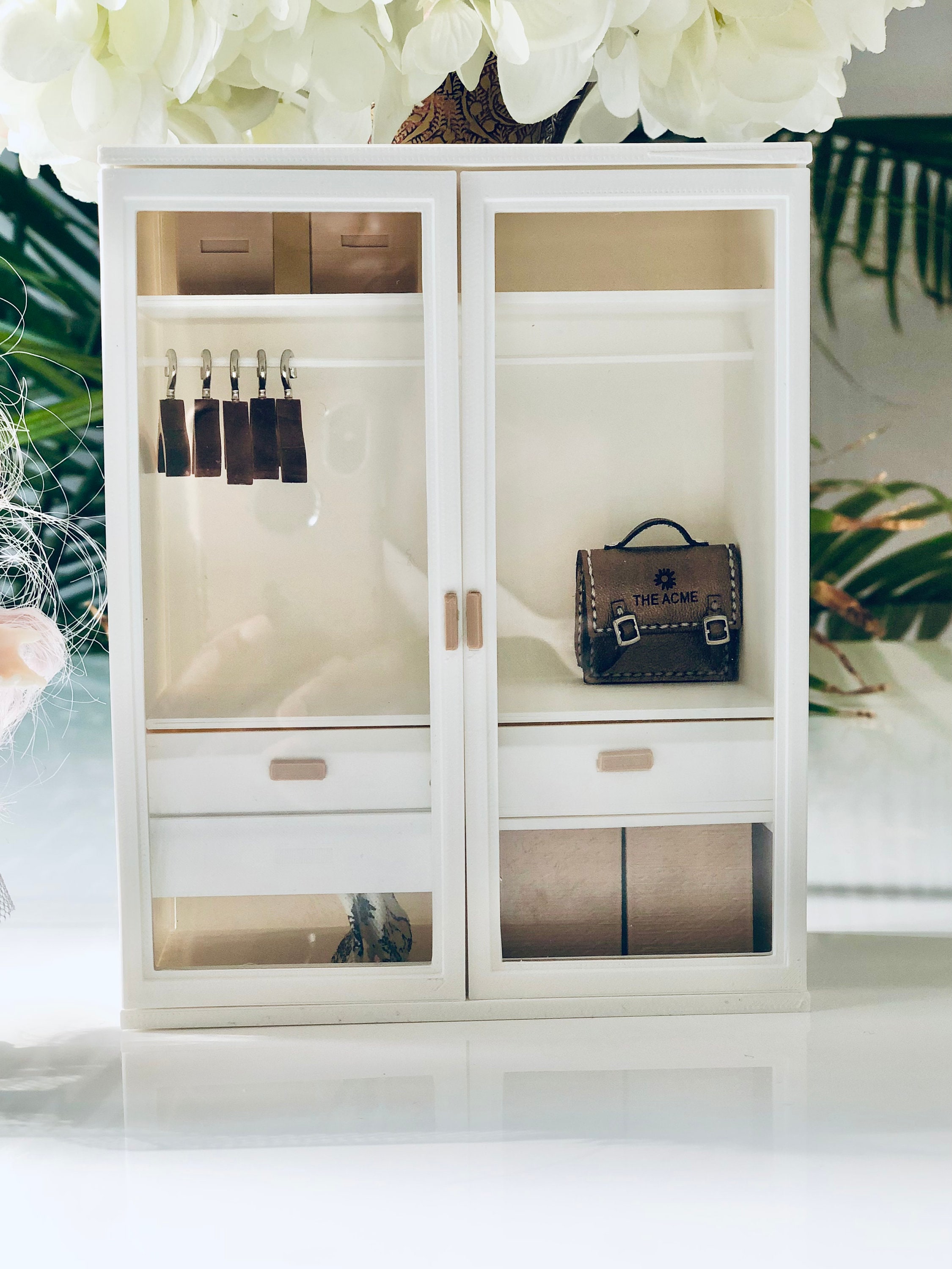 112 Scale Miniature Dollhouse Closet With Accessories Etsy