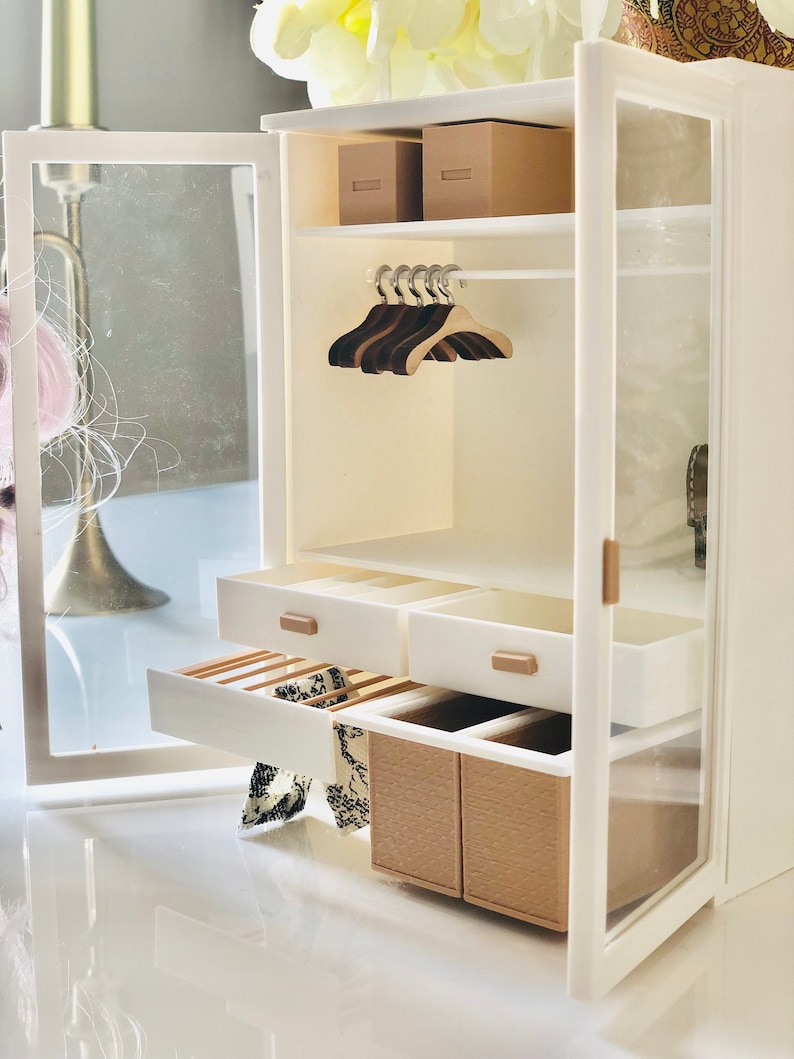 112 Scale Miniature Dollhouse Closet With Accessories Etsy