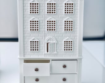 1:6 Scale Miniature Dollhouse Whimsical Wardrobe. (In Stock, will ship quickly)