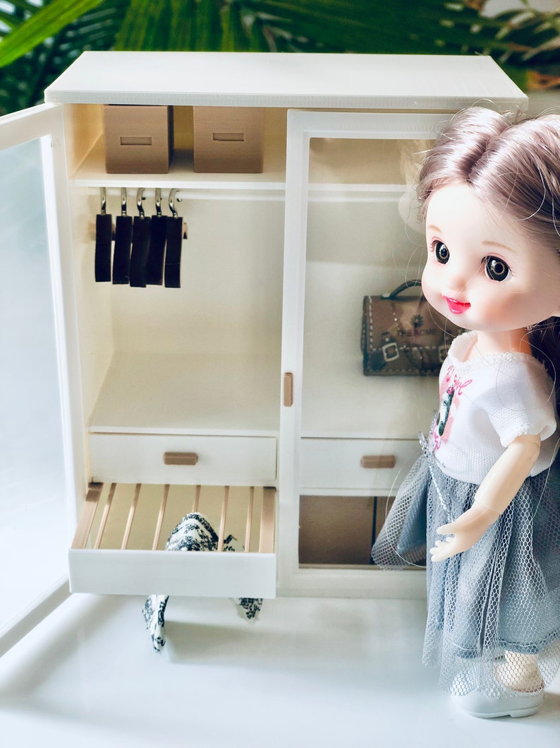 112 Scale Miniature Dollhouse Closet With Accessories Etsy