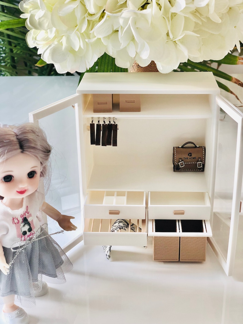112 Scale Miniature Dollhouse Closet With Accessories Etsy