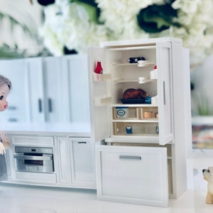 1:12 Scale Miniature Dollhouse Concealed Refrigerator