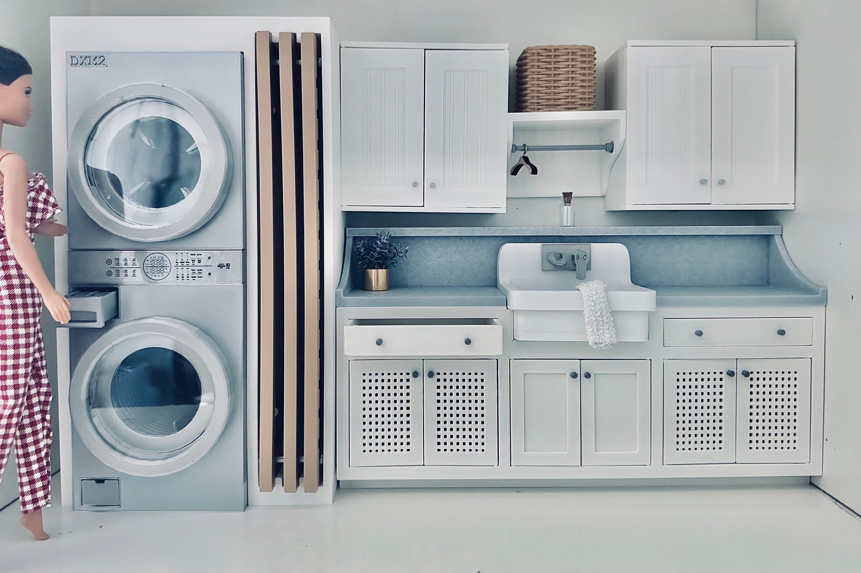 1:6 Scale Laundry Room Doll Furniture Wash Tower. - Etsy