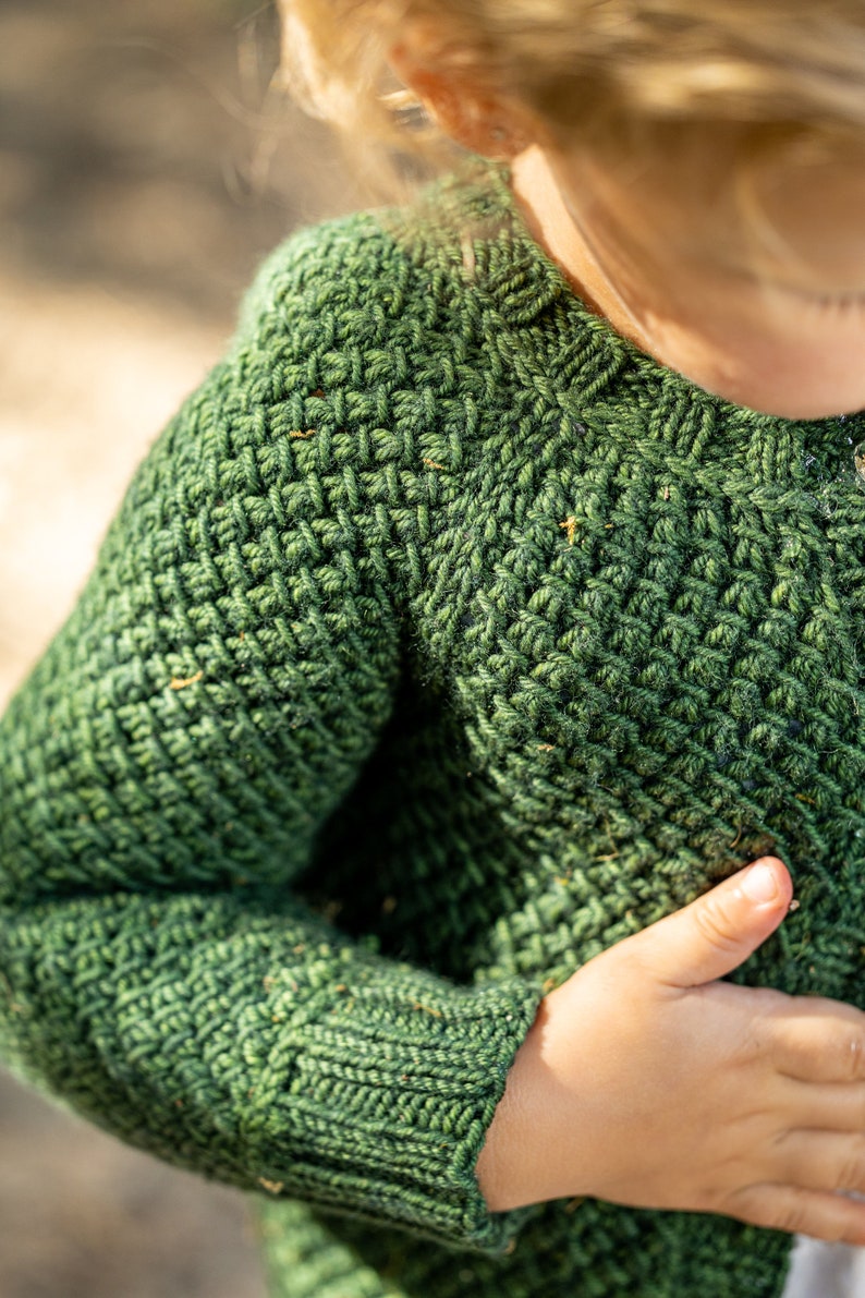 Knitting Pattern LITTLE NYDIA CARDIGAN top down raglan cardigan knit pattern for babies, toddlers, and kids by Vanessa Smith Designs image 5