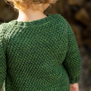Knitting Pattern LITTLE NYDIA CARDIGAN top down raglan cardigan knit pattern for babies, toddlers, and kids by Vanessa Smith Designs image 10
