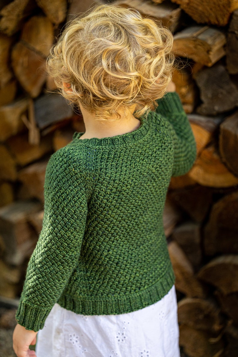 Knitting Pattern LITTLE NYDIA CARDIGAN top down raglan cardigan knit pattern for babies, toddlers, and kids by Vanessa Smith Designs image 2