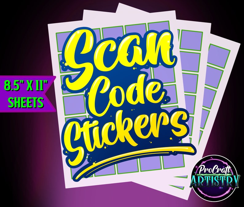 QR Codes / Stickers / Scan Codes / Instagram / Snapchat / Cash App