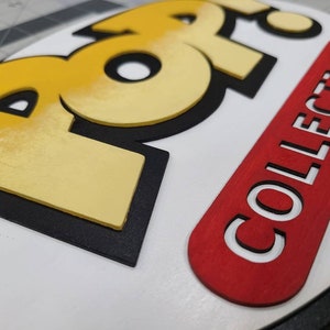 PoP Collection / Wood Sign / Funko / Sign / Collector / Custom / 3D / Mancave / Game Room /