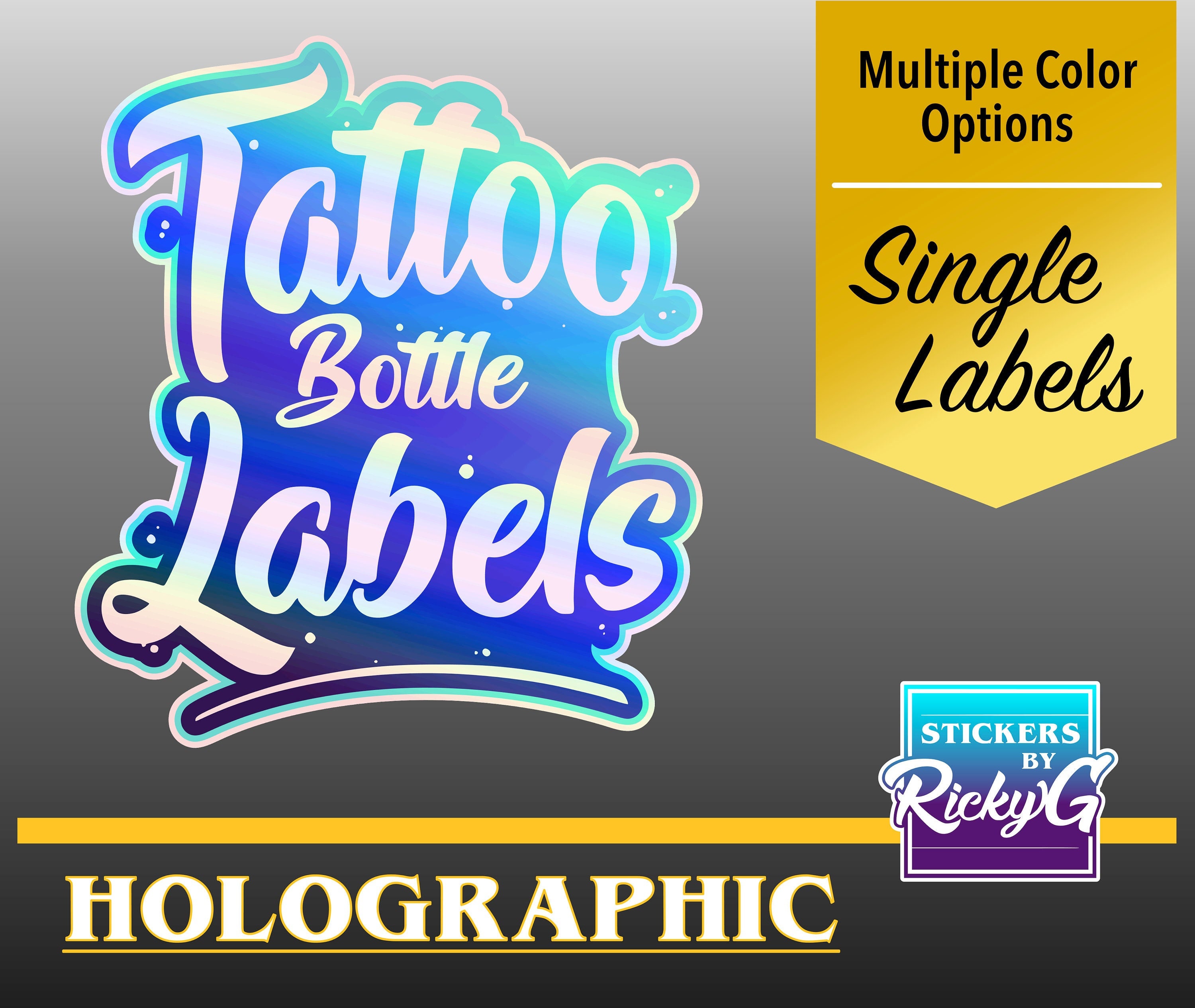 Holographic Tattoo Inspired Sicker Pack - Etsy