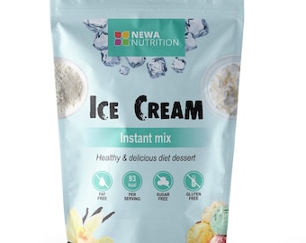 Sugar Free Ice Cream Mix – Keto Diet Friendly, Low Carb & Natural, Non GMO, Vanilla. Weight: 8oz/226.8 gr.