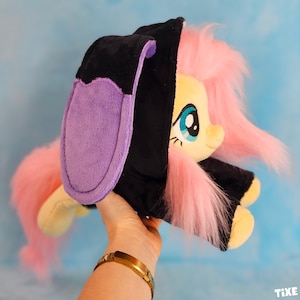 Fluttershy with Bunny Ears Hoodie Plush - Handmade Beanie Plush